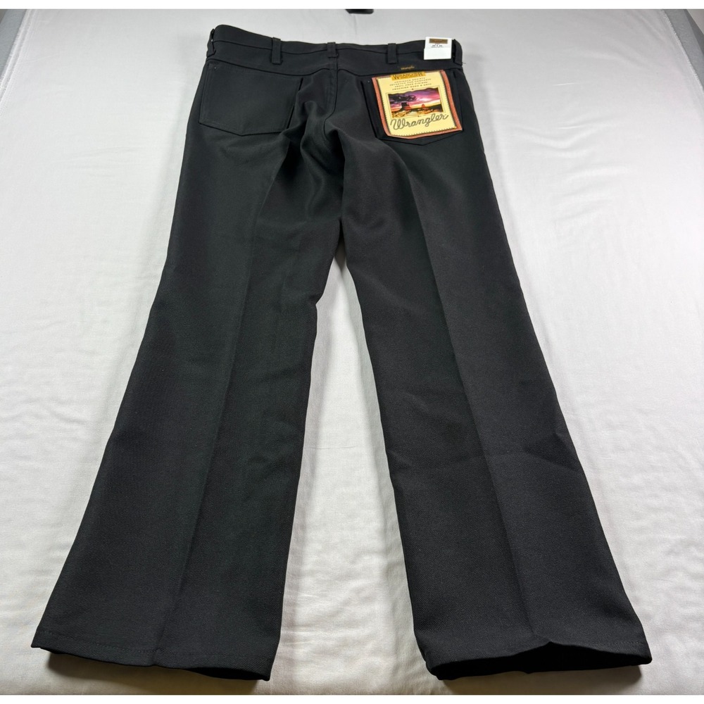Wrangler Boot Jeans Mens 34x30 Black Dress Rodeo Cowboy Western Vintage NEW